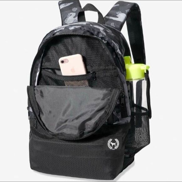 NWT Gorgeous Victoria\'s Secret PINK Campus College Black Grey Camo Backpack Bag main image 10